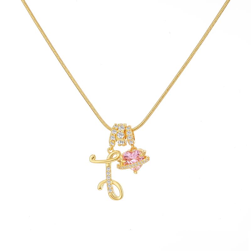 🔥Buy 1 Get 1 Free🔥LOVILDS Art Design Letter Necklace , Gold Chain Set, Hypoallergenic, Adjustable Size