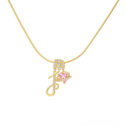 🔥Buy 1 Get 1 Free🔥LOVILDS Art Design Letter Necklace , Gold Chain Set, Hypoallergenic, Adjustable Size