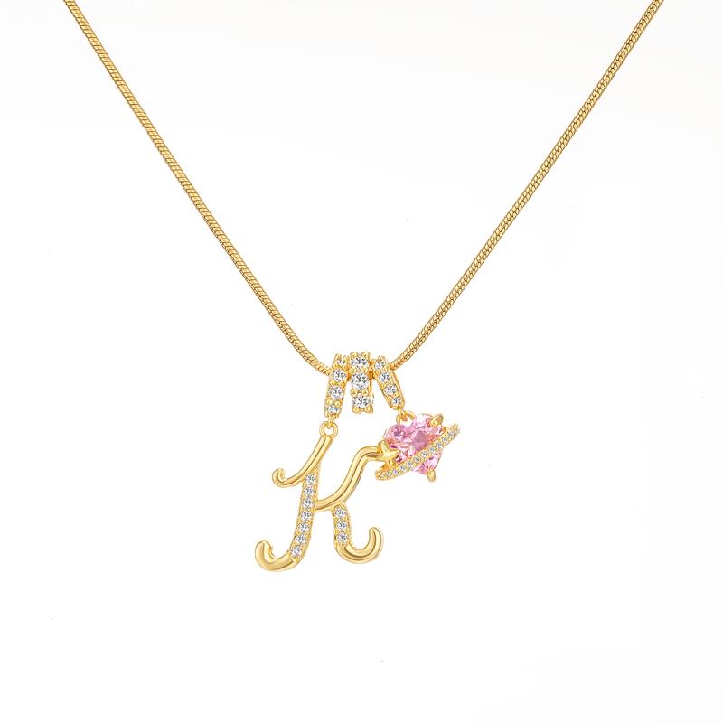 🔥Buy 1 Get 1 Free🔥LOVILDS Art Design Letter Necklace , Gold Chain Set, Hypoallergenic, Adjustable Size