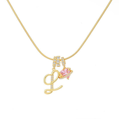 🔥Buy 1 Get 1 Free🔥LOVILDS Art Design Letter Necklace , Gold Chain Set, Hypoallergenic, Adjustable Size