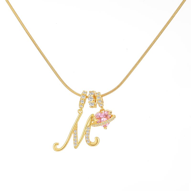 🔥Buy 1 Get 1 Free🔥LOVILDS Art Design Letter Necklace , Gold Chain Set, Hypoallergenic, Adjustable Size