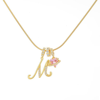 🔥Buy 1 Get 1 Free🔥LOVILDS Art Design Letter Necklace , Gold Chain Set, Hypoallergenic, Adjustable Size