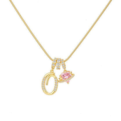 🔥Buy 1 Get 1 Free🔥LOVILDS Art Design Letter Necklace , Gold Chain Set, Hypoallergenic, Adjustable Size