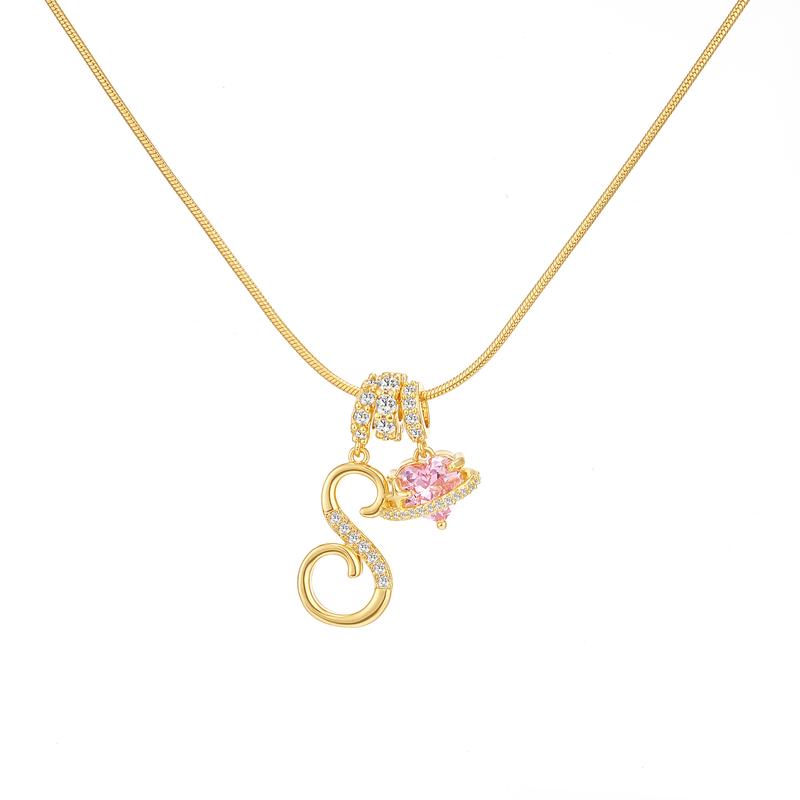 🔥Buy 1 Get 1 Free🔥LOVILDS Art Design Letter Necklace , Gold Chain Set, Hypoallergenic, Adjustable Size
