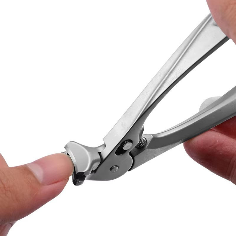 Stainless Steel Nail Clipper with Curved Precision Blades