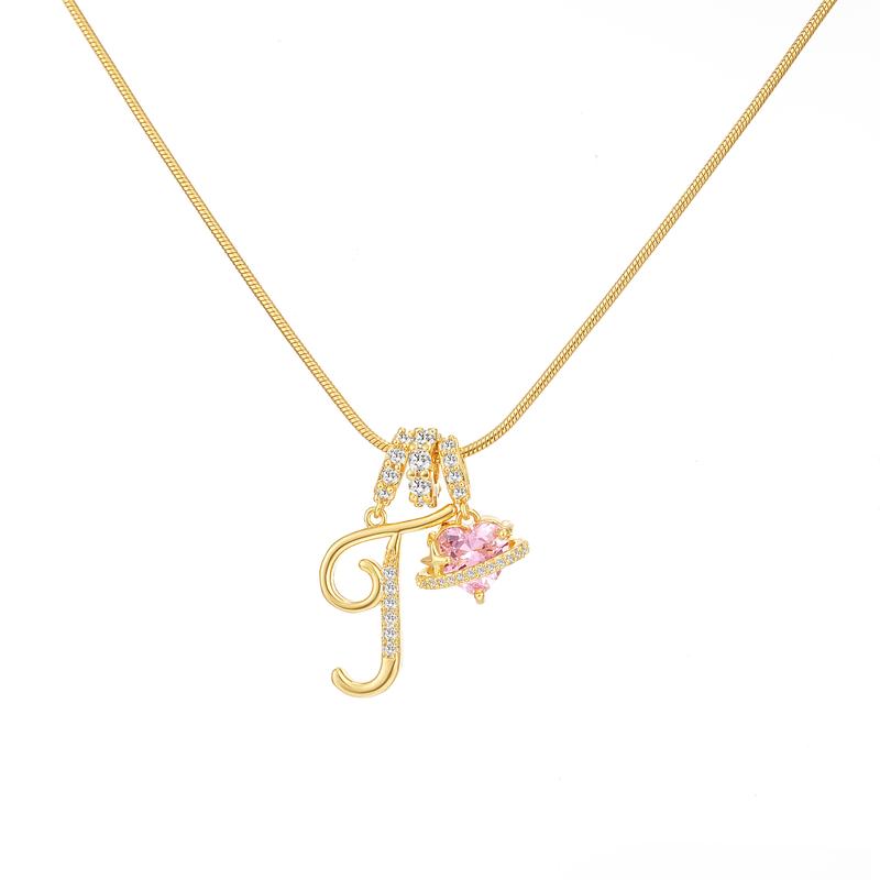 🔥Buy 1 Get 1 Free🔥LOVILDS Art Design Letter Necklace , Gold Chain Set, Hypoallergenic, Adjustable Size