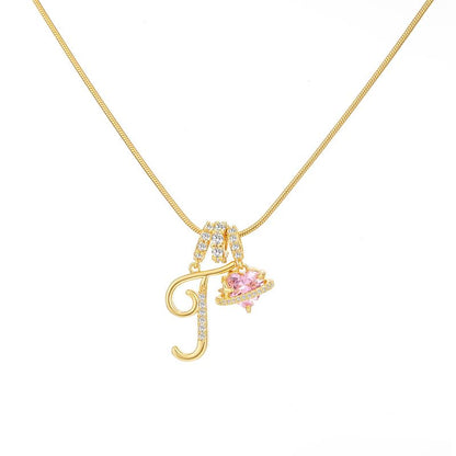 🔥Buy 1 Get 1 Free🔥LOVILDS Art Design Letter Necklace , Gold Chain Set, Hypoallergenic, Adjustable Size