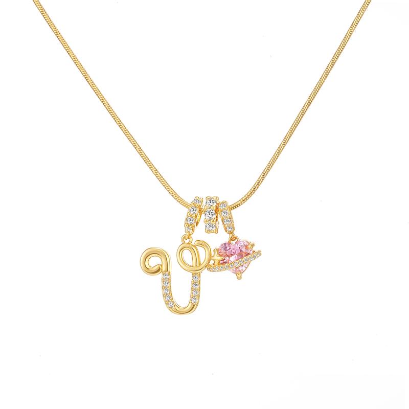 🔥Buy 1 Get 1 Free🔥LOVILDS Art Design Letter Necklace , Gold Chain Set, Hypoallergenic, Adjustable Size
