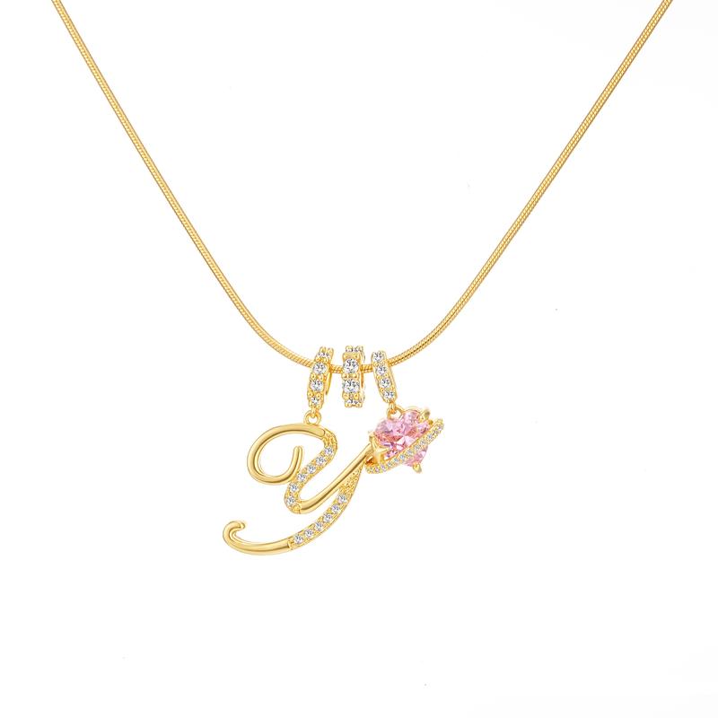 🔥Buy 1 Get 1 Free🔥LOVILDS Art Design Letter Necklace , Gold Chain Set, Hypoallergenic, Adjustable Size